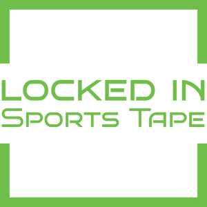 Green pixelated Locked in sports tape text on black background Custom Bundle