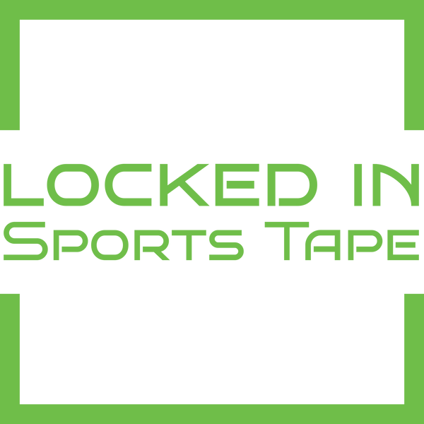Green pixelated Locked in sports tape text on black background Custom Bundle