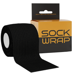Sock Wrap black sock wrap athletic tape in black and gold box